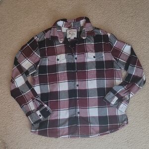 American Eagle Plaid Button Down Shirt Size L
